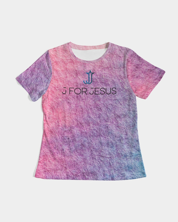 J for Jesus Tie Dye Women's Tee