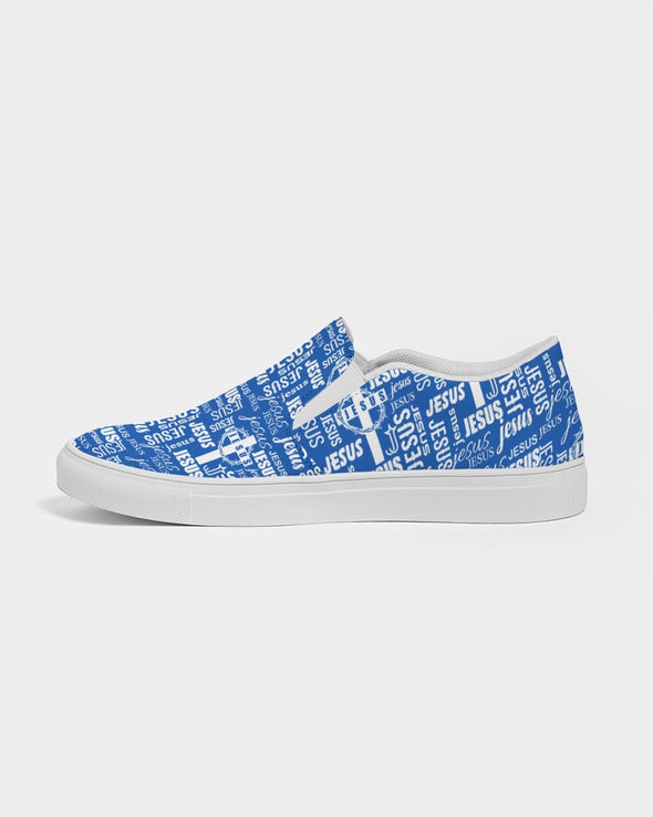 All About Jesus Men's Slip-On Canvas Shoe