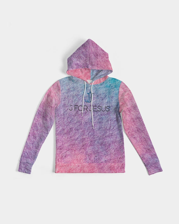 J for Jesus Tie Dye Women's Hoodie