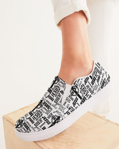 All About Jesus Women's Slip-On Canvas Shoe