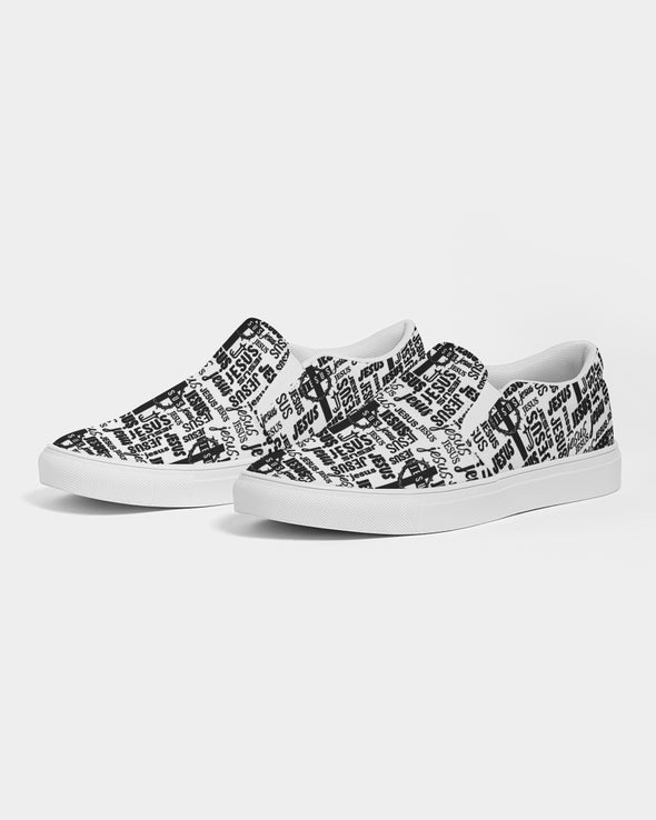 All About Jesus Men's Slip-On Canvas Shoe